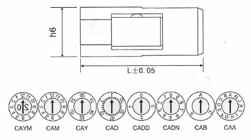Календарный штамп длинный азиатский стандарт
