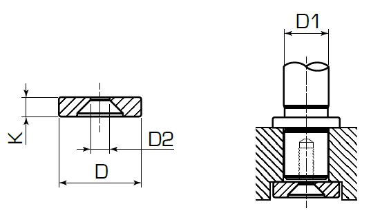 Шайба для быстросменных колонок