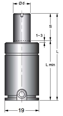 Газовые пружины диаметр 19 мм