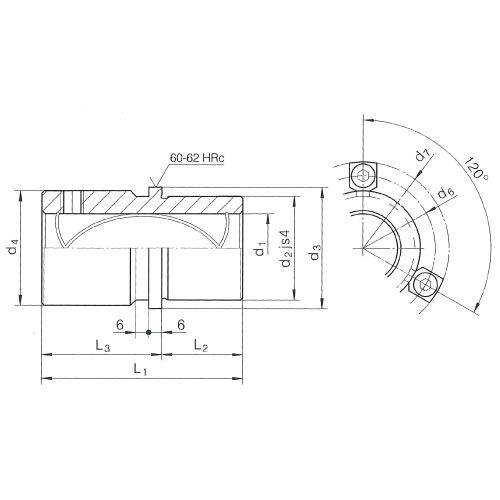 Направляющая втулка с буртом ISO9448-6 DIN9831 R2081.32