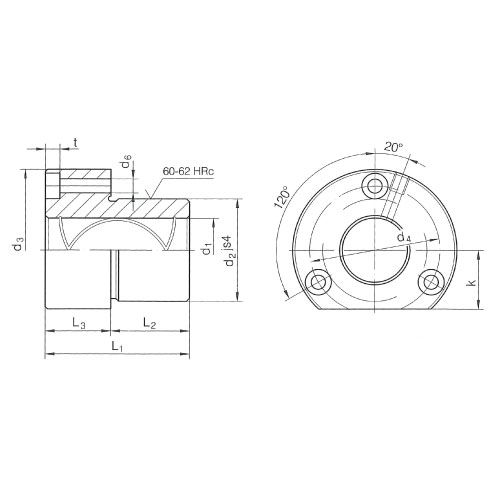 Направляющая втулка с фланцем ISO9448-4 DIN9831 R2091.34